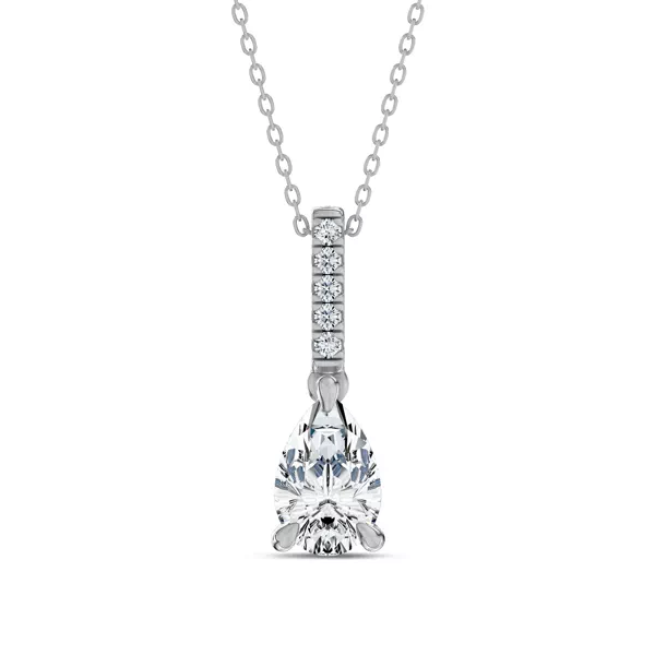 Pear Lab Diamond Link Drop Pendant (1 ct. tw.)