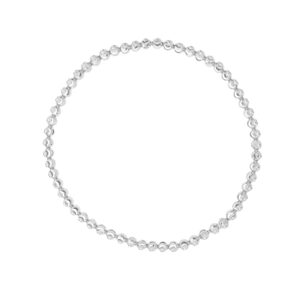 Faceted Bead Stretch Gold Bracelet