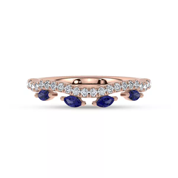 Embellis Sapphire Lab Band by Christian Siriano
