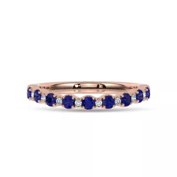 Sonata Sapphire & Lab Diamond Band by Christian Siriano