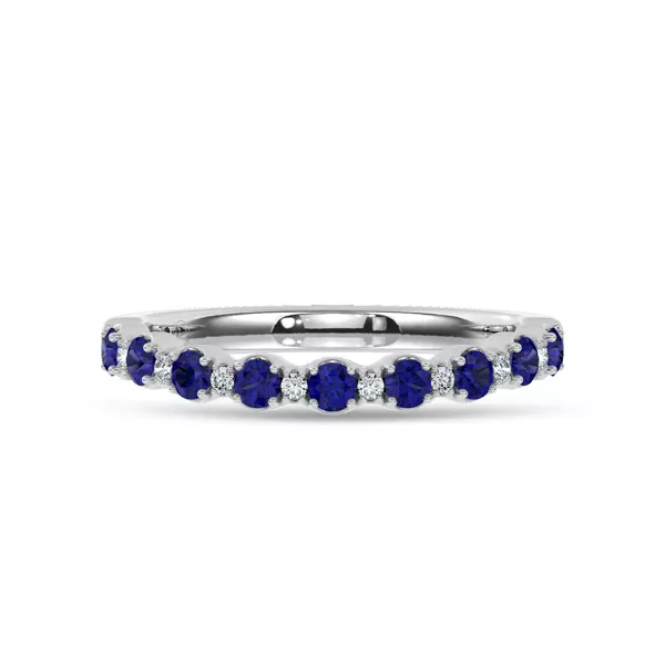 Sonata Sapphire & Lab Diamond Band by Christian Siriano