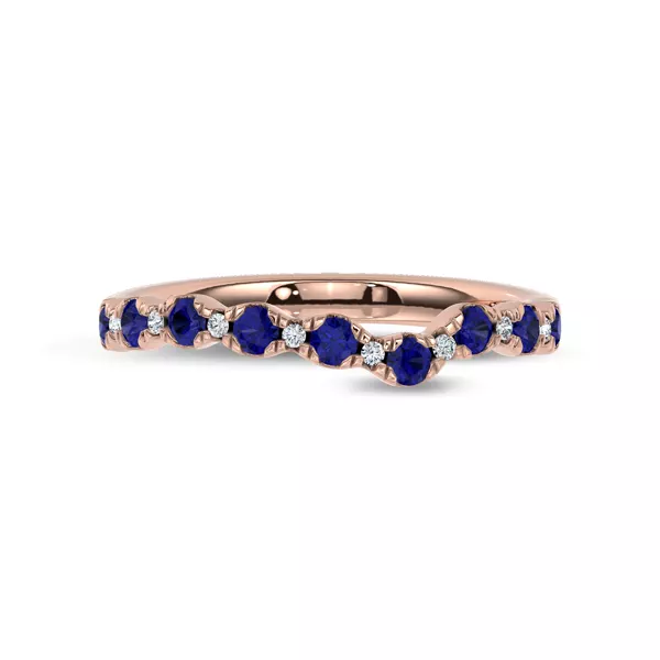 Nocturne Sapphire & Lab Diamond Band by Christian Siriano