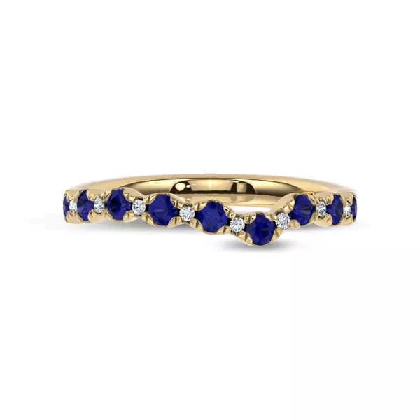 Nocturne Sapphire & Diamond Band by Christian Siriano