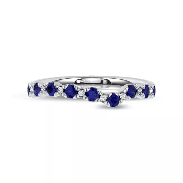 Nocturne Sapphire & Lab Diamond Band by Christian Siriano