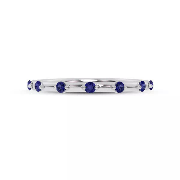 Starlight Spaced Blue Sapphire Band
