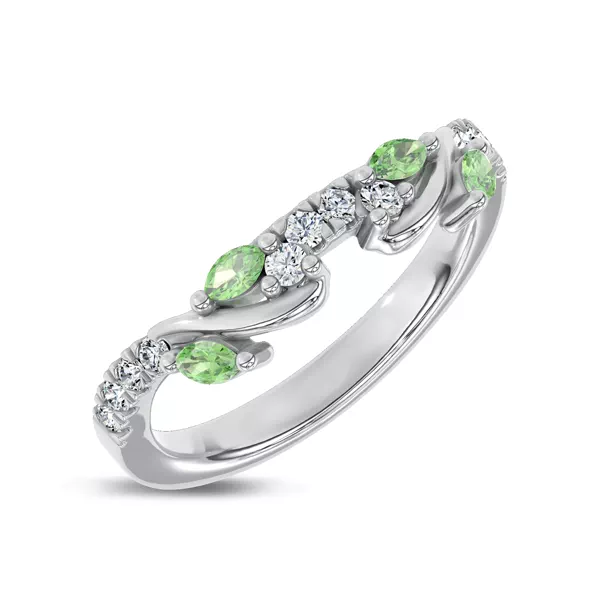 Hayden Tsavorite And Diamond Band