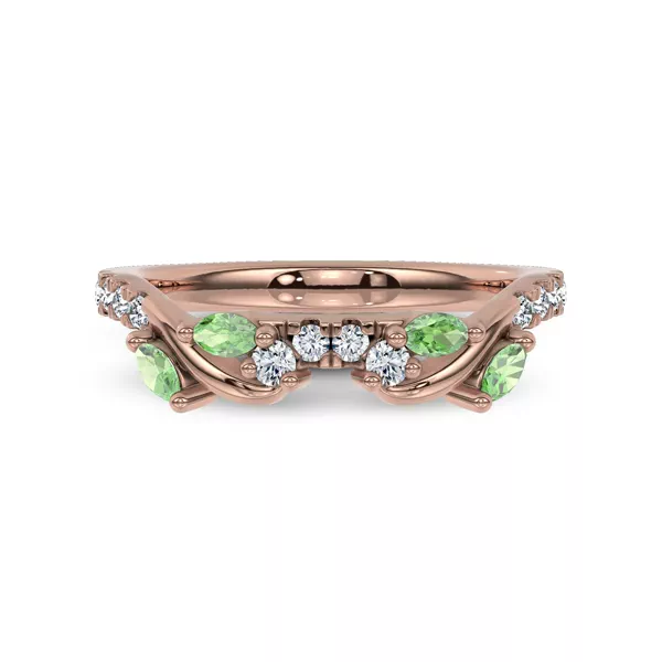 Hayden Tsavorite And Diamond Band