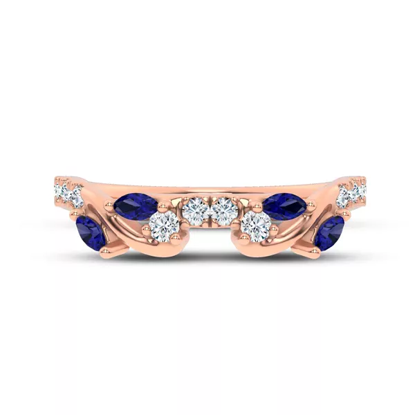 Hayden Sapphire And Lab Diamond Band