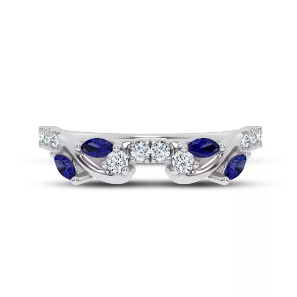 Hayden Sapphire And Lab Diamond Band