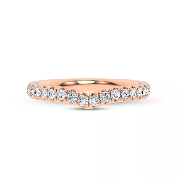 Alexandra Curved Pavé Band