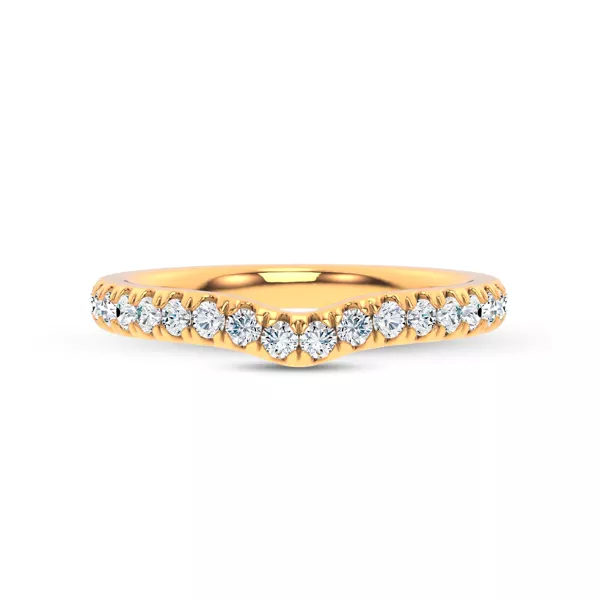 Alexandra Curved Pavé Band