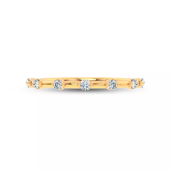 Starlight Spaced Round Diamond Band