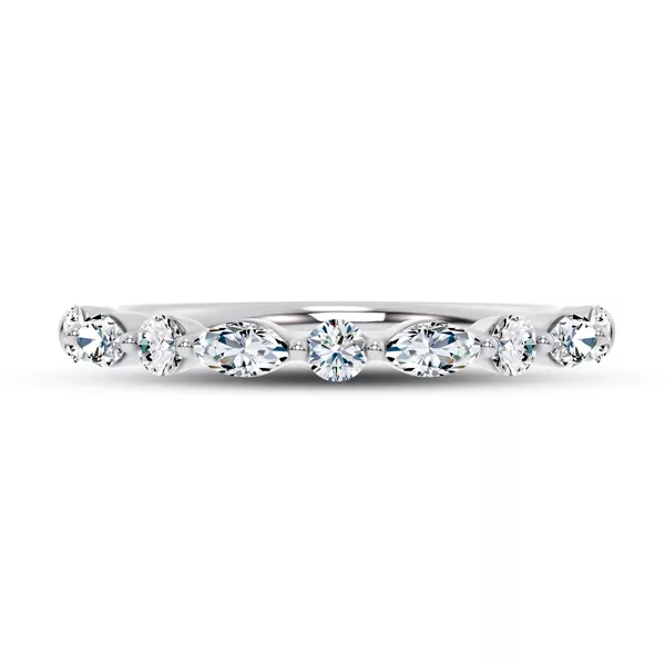 Serenity Marquise And Round Diamond Band