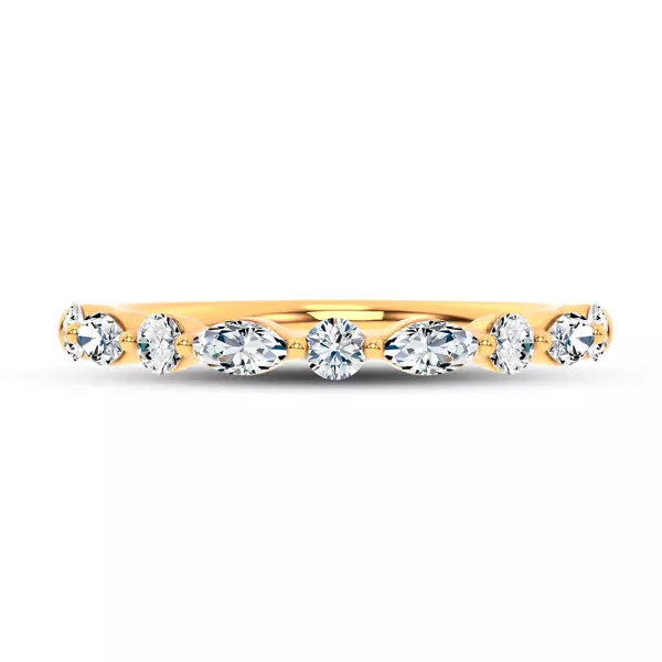 Serenity Marquise And Round Diamond Band