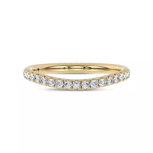Classic Contoured Pavé Band by Christian Siriano