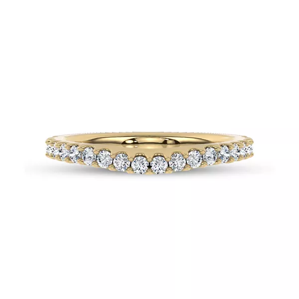 Perelle Contour Pavé Band