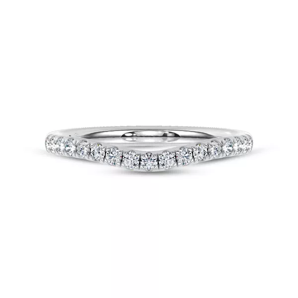 Cascata Contoured Pavé Band by Christian Siriano