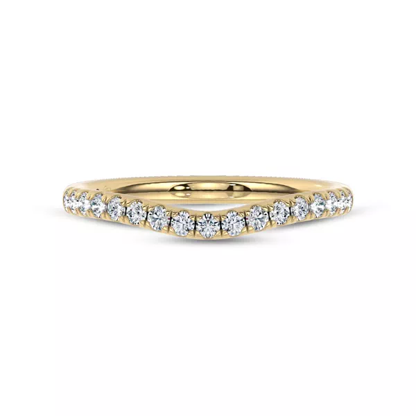 Cascata Contoured Pavé Band by Christian Siriano
