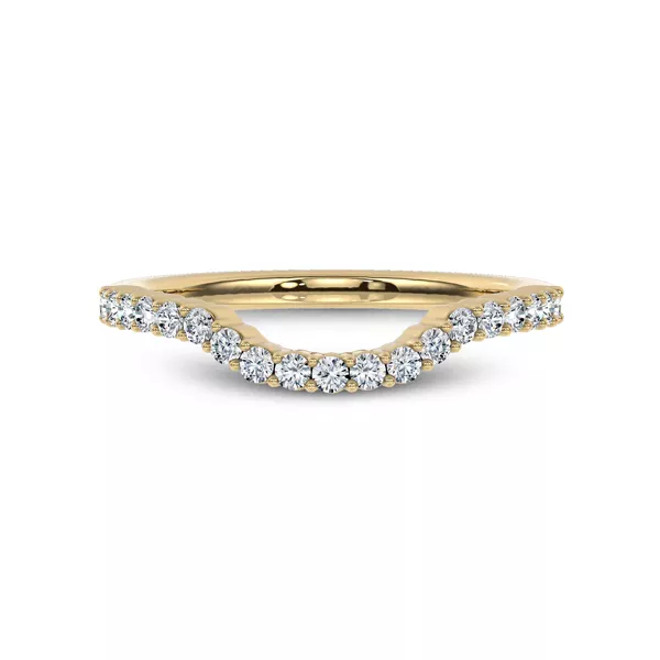 Dorian Contour Pavé Band