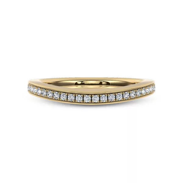 Jenna Contour Pavé Band