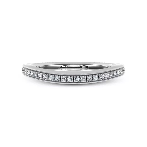 Jenna Contour Pavé Band