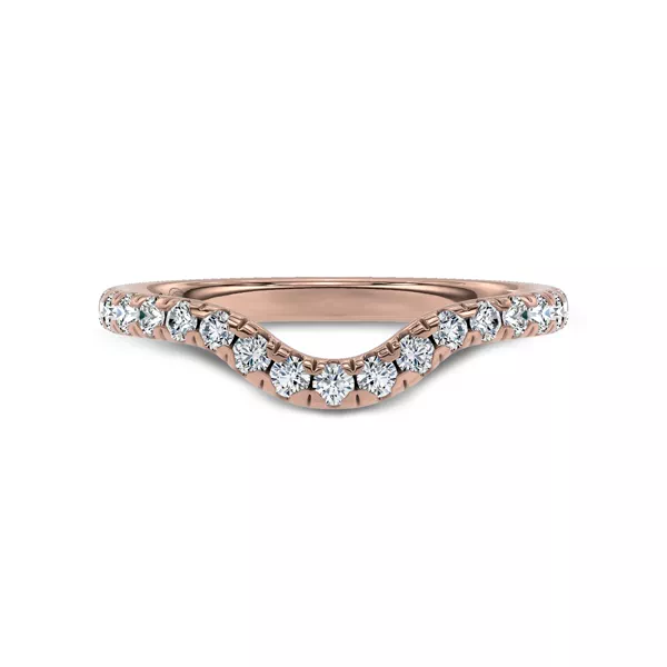 Reflection Contoured Pavé Lab Diamond Band by Christian Siriano