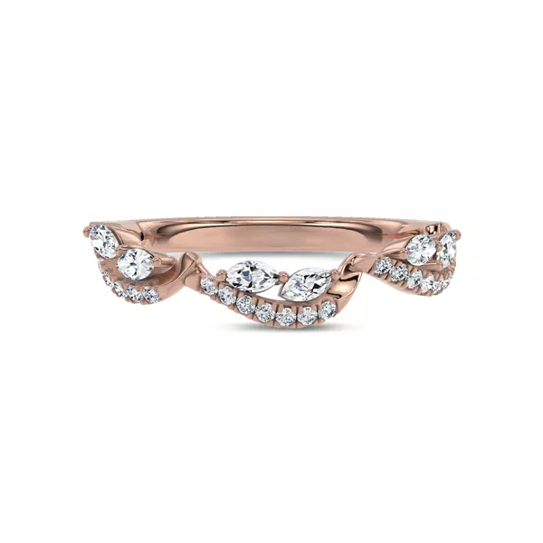 Poise Scalloped Pavé Band by Christian Siriano