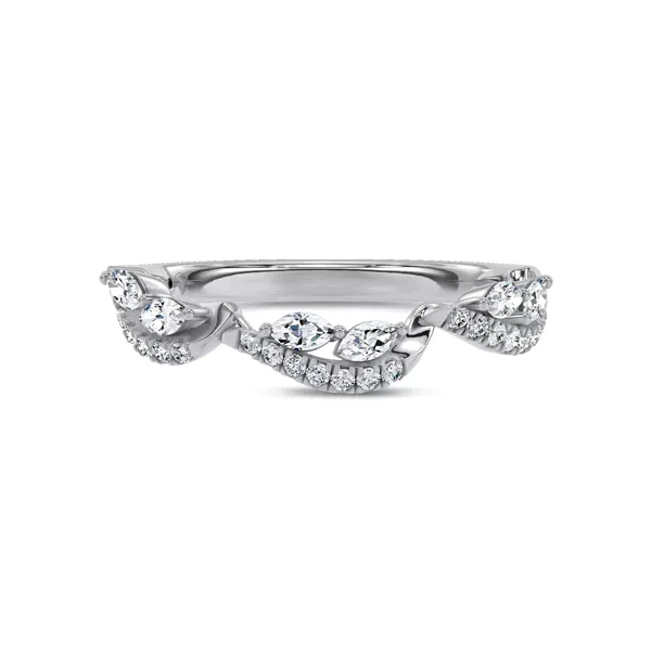 Poise Scalloped Pavé Band by Christian Siriano