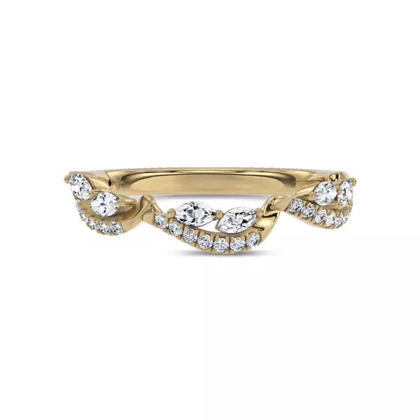 Poise Scalloped Pavé Band by Christian Siriano