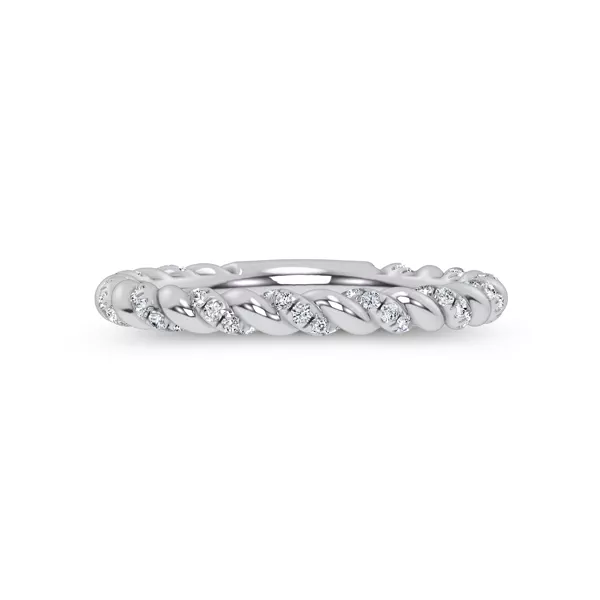 Dorza Twisted Pavé Band