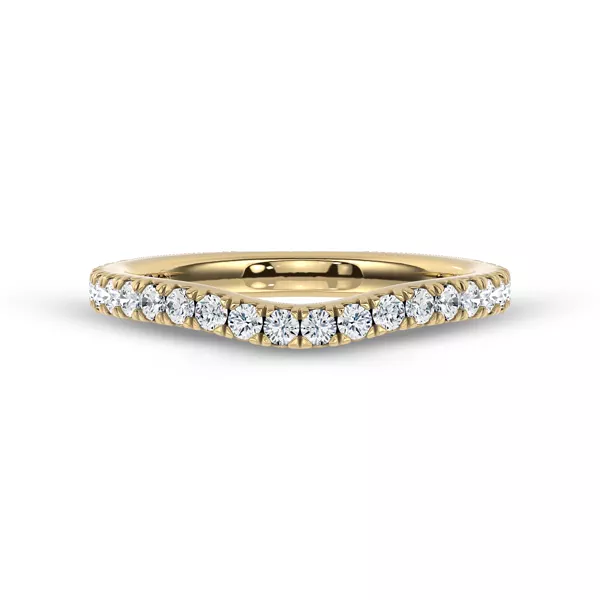 Gilded Glow Contoured Pavé Band by Christian Siriano