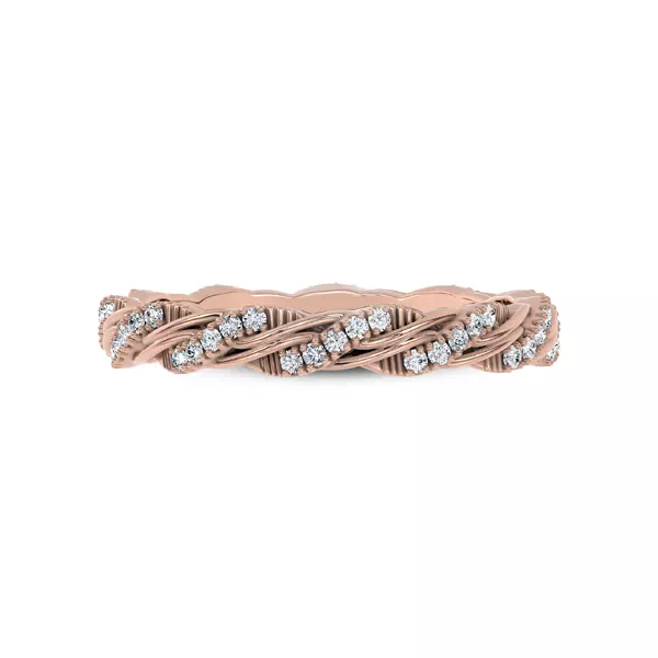 Woven Love Pavé Ininity Band by Christian Siriano