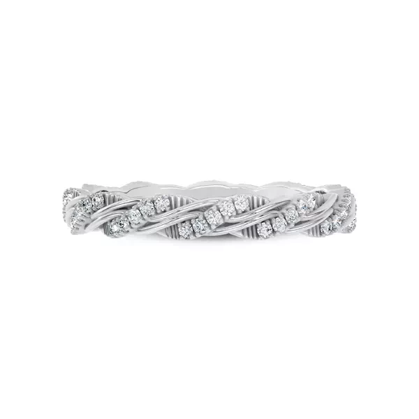 Woven Love Pavé Lab Ininity Band by Christian Siriano