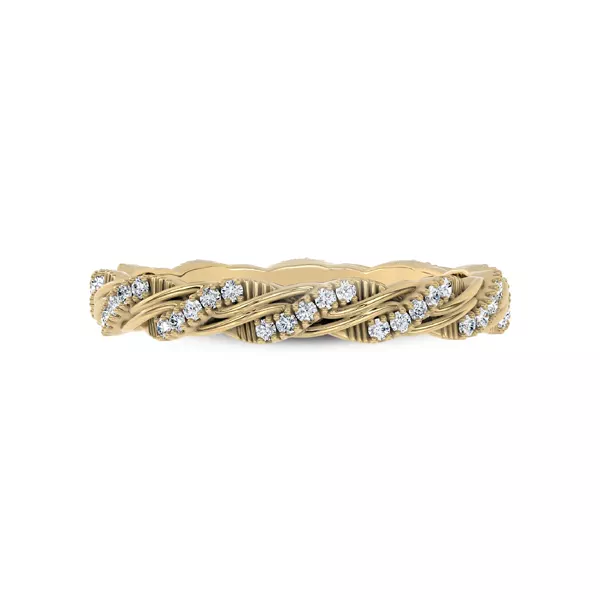 Woven Love Pavé Ininity Band by Christian Siriano