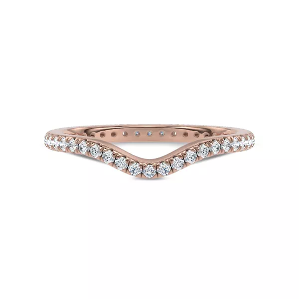 Boda Curved Diamond Eternity Band (1.5mm)