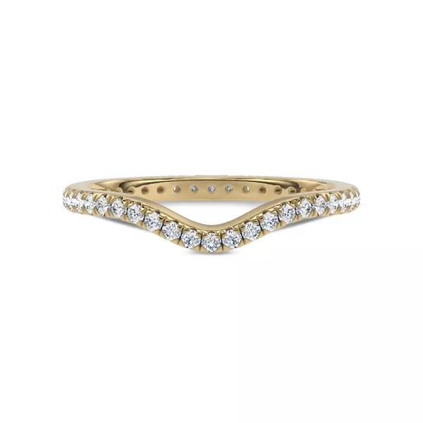 Boda Curved Lab Diamond Eternity Band (1.5mm)