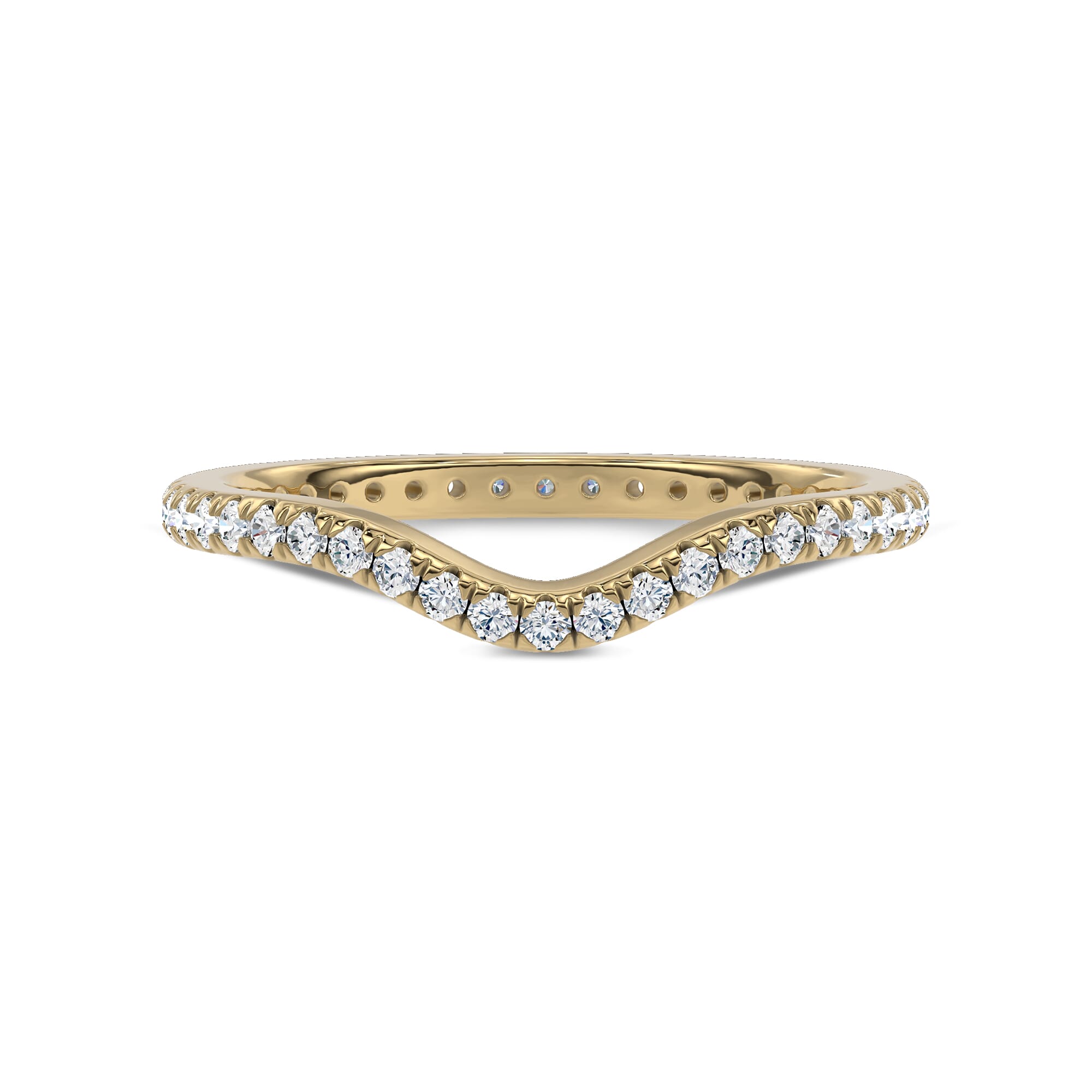 Linda Curved Diamond Eternity Band (1.5mm)