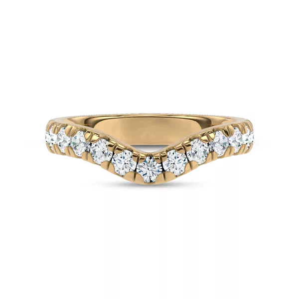 Boda Curved Pavé Lab Diamond Band (3mm)