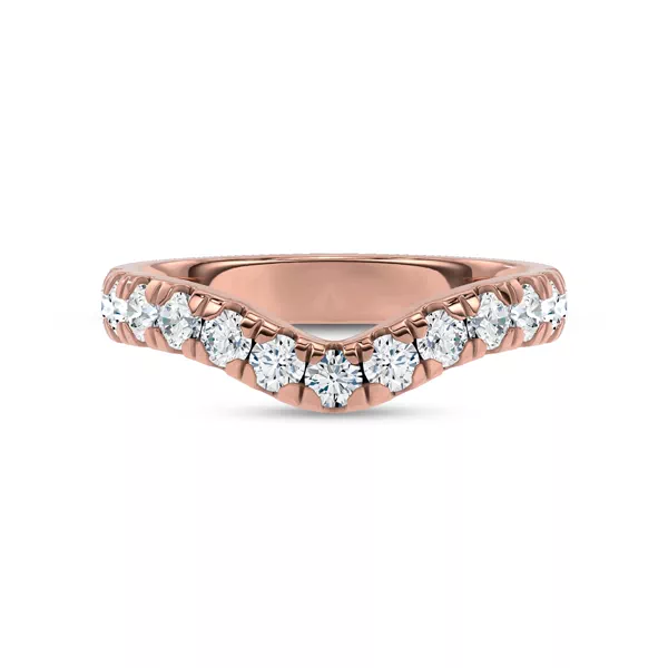 Boda Curved Pavé Diamond Band (3mm)