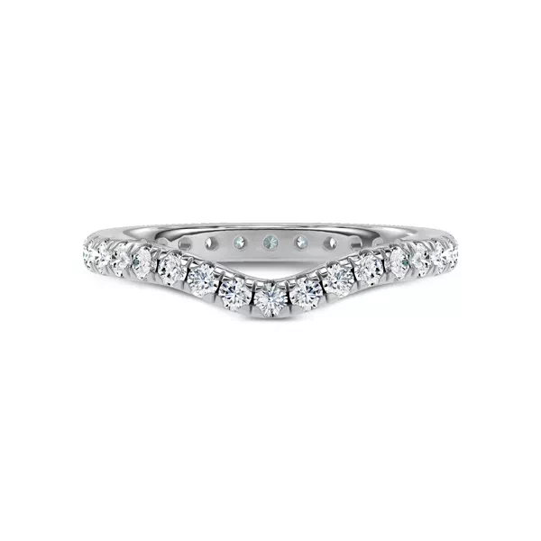 Linda Curved Diamond Eternity Band (2mm)