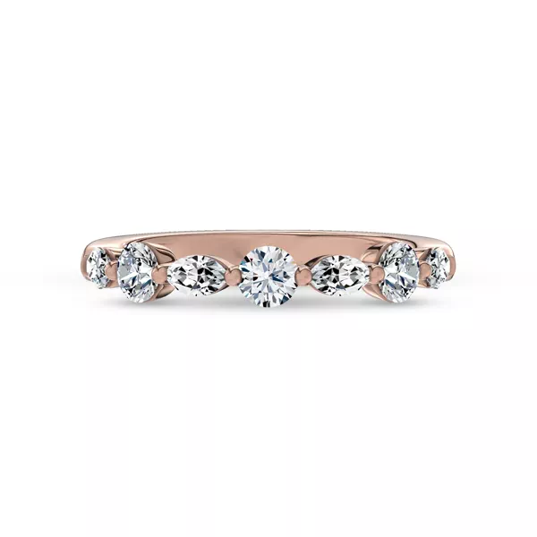Alternating Marquise Diamond Band
