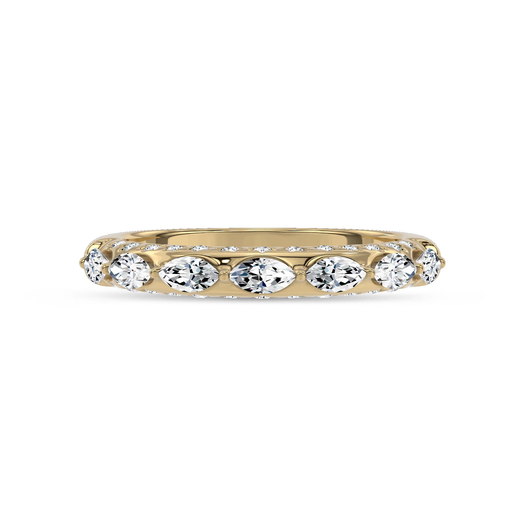 Fireworks Marquise Lab Diamond Band