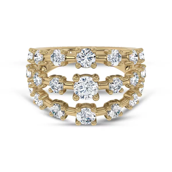 Starlight Graduated Triple Row Diamond Band (2.00 ct. tw.)