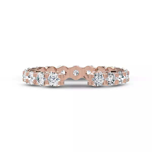 Ouvre Round Lab Diamond Open Eternity Band