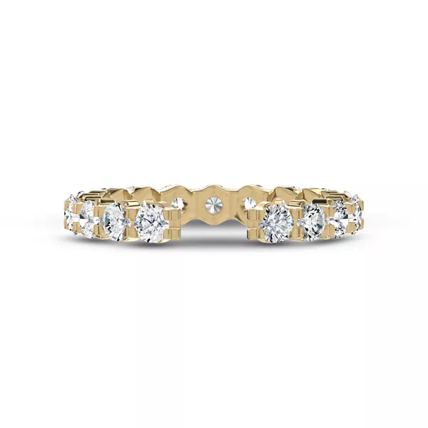 Ouvre Round Diamond Open Eternity Band