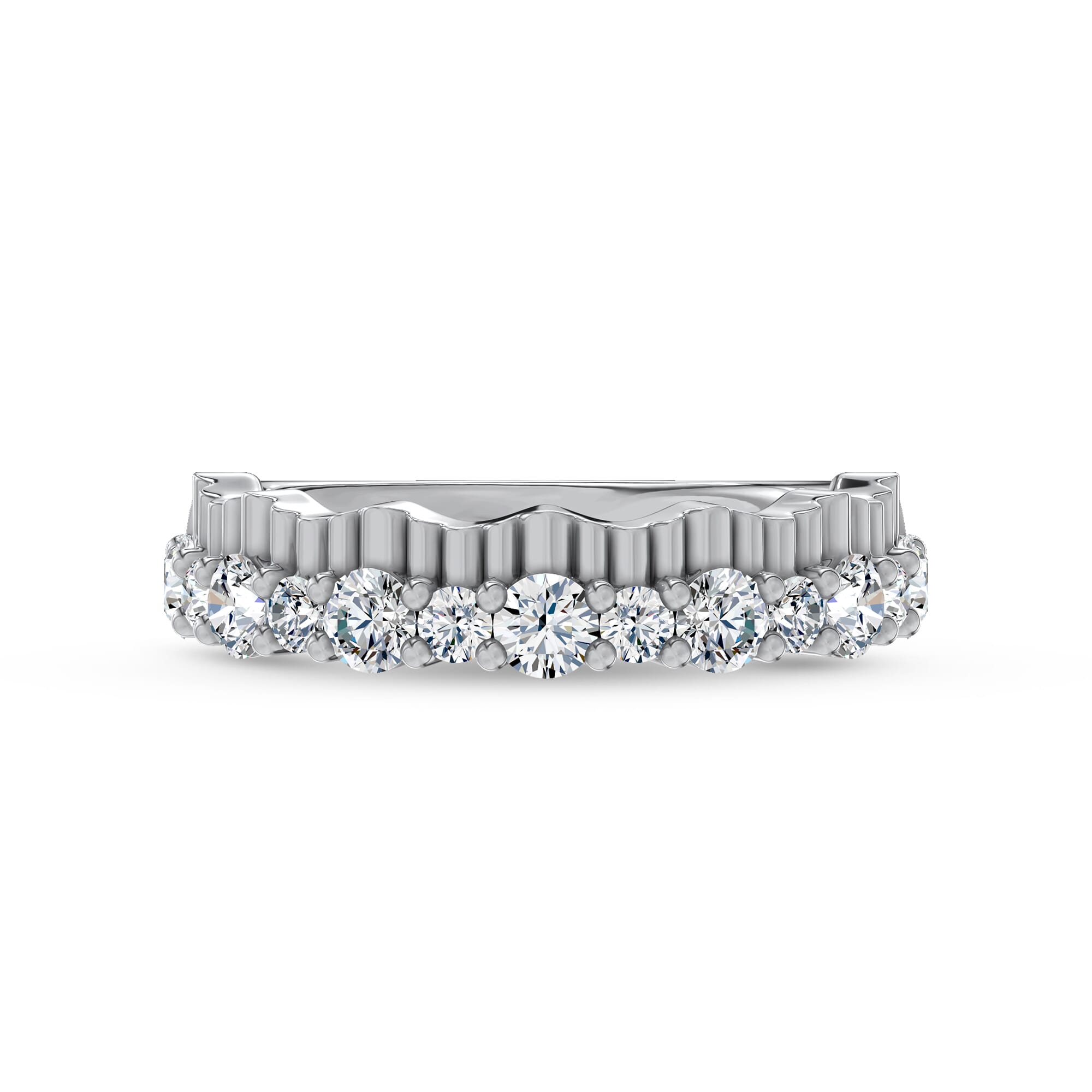 Scalloped Pavé Lab Diamond Band (1.00 ct. tw.)