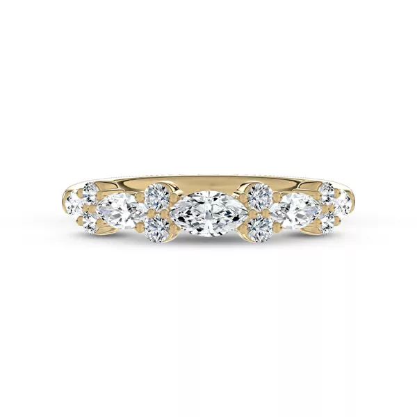 Marquise Duo Lab Diamond Band