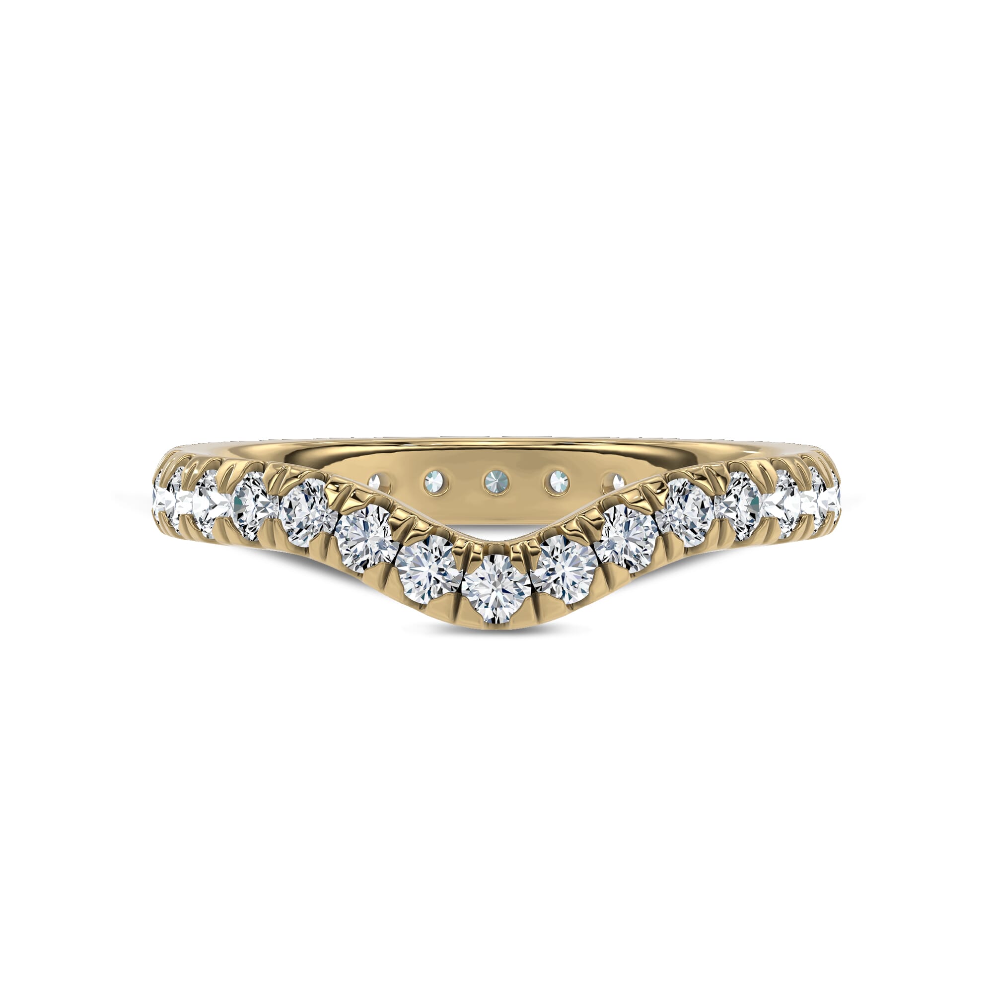 Boda Curved Lab Diamond Eternity Band (2.5mm)