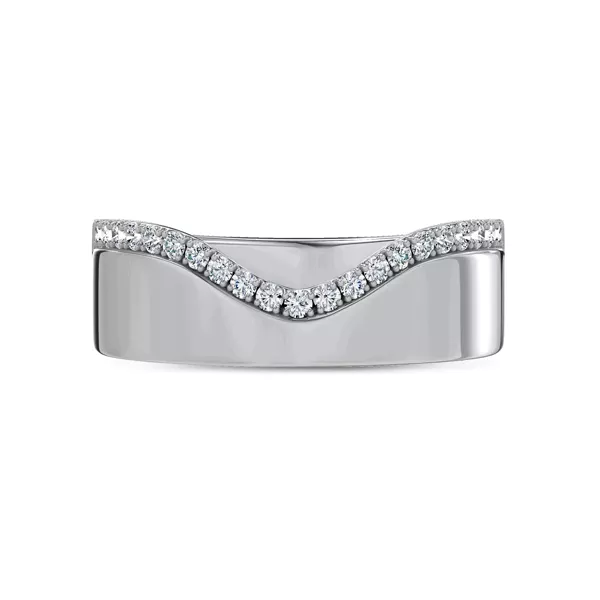 Costa Wide Pavé Diamond Band
