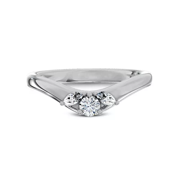 Elysium Curved Lab Diamond Band